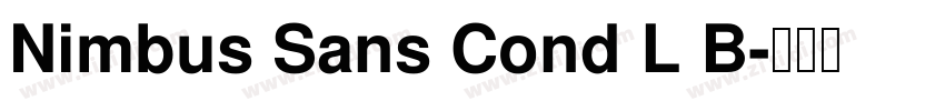 Nimbus Sans Cond L B字体转换